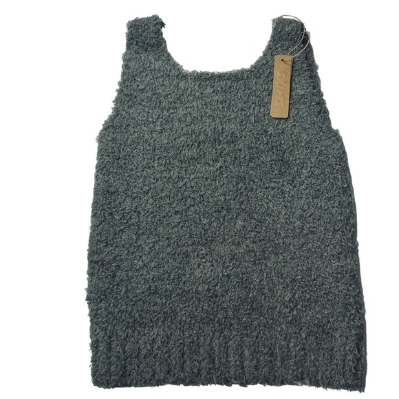 SKIMS Cozy Knit Tank Top Lot of 2 Smoke Onyx Girls 6/7 - Picture 4 of 16